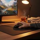 Mouse Gamer com Fio Preto - Alta Precisão 3200 DPI, Iluminação LED, 6 Botões Programáveis, Ergonomico