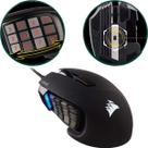 Mouse Gamer Corsair Scimitar RGB Elite Preto 17 Botões Programáveis 18.000 DPI Sensor Óptico MMO MOBA