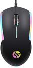 Mouse gamer hp 1000dpis rgb - alta resolução - usb - preto