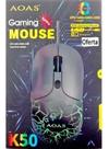 Mouse Gamer Jogo Com Fio K30 Aoas Com Led 3200 Dpi Turbo Jogador Profissional