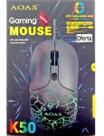 Mouse Gamer Jogo Com Fio K30 Aoas Com Led 3200 Dpi Turbo Nf