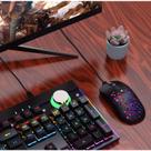 Mouse Gamer Led Rgb Óptico 3200 Dpi Ergonômico preto Mouse Gamer Led Rgb Óptico 3200 Dpi Ergonômico preto