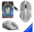 Mouse Gamer Optico Com Fio 1600 Dpi Vermelho Shinka Sh-Mo-52