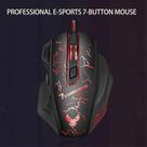 Mouse gamer para jogo computador X7 USB LED laser 7 Botões Profissional 3200DPI NF