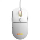 Mouse gamer pcyes basaran white ghost - 12400 dpi - rgb - 6 botoes - pmgbrwg