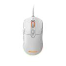 Mouse Gamer Pcyes Malus White Ghost - 12400 Dpi - Rgb - 6 Botões
