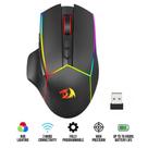 Mouse Gamer Redragon Axe Pro RGB Preto 8000 DPI M814RGBPRO 3 Em 1, USB TipoC, USB 2.4GHz, Bluetooth