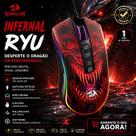 Mouse Gamer Redragon Infernal Ryu RGB 16000 DPI PMW3389 Switch Óptico Original Envio Imediato Mouse Gamer Redragon Infernal Ryu RGB 16000 DPI PMW3389 Switch Óptico Original Envio Imediato