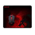 Mouse Gamer Redragon USB + Mouse Pad M601WL-Ba 2 Em 1 Preto/Vermelho