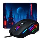 Mouse Gamer RGB Exbom G260 7200 DPI 6 Botões LED Ergonômico Alta Precisão Ideal para Jogos PC