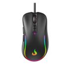 Mouse gamer rise mode g2 black rgb, 6400 dpi, 7 botoes, preto - rm-mg-02-fb