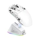 Mouse Gamer Sem Fio Attack Shark X11 PixArt PAW3311 Com Três Modos BT 2.4G E Base De Carregamento