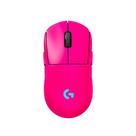 Mouse Gamer Sem Fio Logitech G PRO 2 com Lightspeed, RGB Lightsync, Ambidestro, 4 Botões Programáveis, DPI de 32K, Rosa Magenta - 910-007308