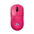 Mouse Gamer Sem Fio Logitech G PRO 2 com Lightspeed, RGB Lightsync, Ambidestro, 4 Botões Programáveis, DPI de 32K, Rosa Magenta - 910-007308
