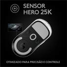 Mouse gamer sem fio logitech g pro x superlight 910005941 branco