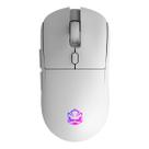 Mouse Gamer Sem Fio Pcyes Basaran Stealth White Ghost - 10000 Dpi - Rgb - 6 Botões - Pmgbrstwg