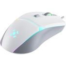 Mouse Gamer USB Fortrek Crusader Branco 12800 Dpi Rgb