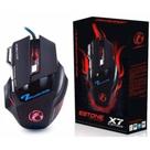 Mouse Gamer USB X7 7 Botões Preto Alta Precisão para PC e Notebook