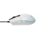 Mouse Logitech G203 Lightsync RGB Gamer USB - Branco