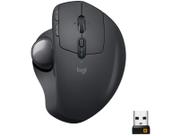 Mouse Logitech Mx Ergo Sem Fio Recarregavel Trackball Grafite