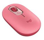 Mouse logitech pop sem fio rosa 910006551