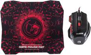 Mouse +Mousepad Marvo M315+G1 Gaming Black/Red