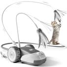 Mouse móvel interativo para gatos CYROS 3 em 1 com pena