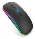 Mouse Notebook Sem Fio Recarregável Wireless Led