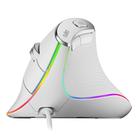 Mouse Nulea M504 com fio vertical USB ergonômico 4 DPI 11 RGB