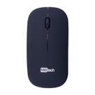 Mouse Óptico Bluetooth Recarregável - Silencioso Slim LED