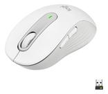 MOUSE OPTICO bluetooth SEM FIO M650 SIGNATUR BRANCO LOGITECH