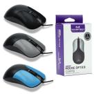 Mouse Óptico Com Fio Cabo Longo Leve E Durável Conexão USB Ergonômico