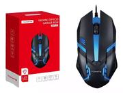 Mouse Óptico Gamer 1200DPI RGB com Fio - Modelo MMO-G03 da Marca Tomate