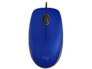 Mouse optico m110 silent azul usb logitech