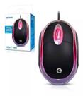 Mouse Óptico Preto Com Fio Led Vermelho Fast 1000dpi