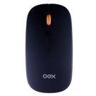 Mouse Optico Sem Fio 2 Conexões Dual Mode OEX Preto