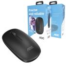 Mouse Optico Sem Fio Aoc 2,4Ghz Office Preto 1600dpi Ms200B