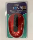 Mouse óptico sem fio Inova vermelho
