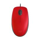 Mouse optico usb m110 silent vermelho logitech 910-006755