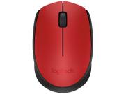 Mouse optico wireless m170 vermelho logitech