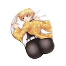 Mouse Pad Anime Agatsuma Zenitsu com suporte para descanso de pulso