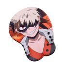 Mouse Pad Anime My Heros Academias Bakugou Katsuki com apoio de pulso Mouse Pad Anime My Heros Academias Bakugou Katsuki com apoio de pulso