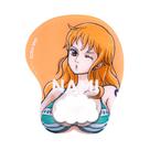 Mouse Pad Anime Namis com suporte de descanso de pulso de silicone