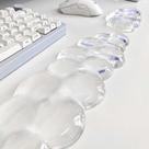 Mouse Pad Aszqvd com Apoio de Pulso em Gel, Nuvem Transparente