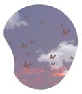 Mouse Pad Borboletas No Céu Com Apoio