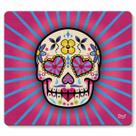 Mouse pad Caveira Mexicana Dia de Los Muertos - rosa