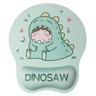 Mouse pad com apoio de pulso, design genérico adorável de dinossauro Mouse pad com apoio de pulso, design genérico adorável de dinossauro