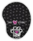 Mouse Pad com Apoio Meu coração de 4 patas