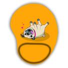 Mouse Pad com apoio - Pug Deitado Mouse Pad com apoio - Pug Deitado