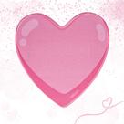 Mouse Pad Coração Pink Vibes Letron 23 x 22,7cm - Leonora